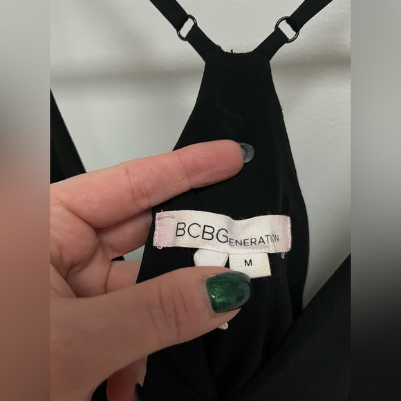 BCBGeneration black drape dress size M - Picture 5 of 8